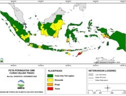 BMKG Imbau Waspada Hujan Lebat dan Angin Kencang Hingga Februari