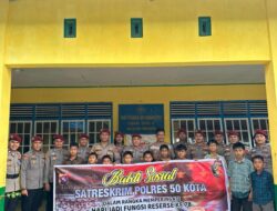 Bakti Sosial Satreskrim Polres 50 Kota Dalam Rangka HUT Reserse ke-78