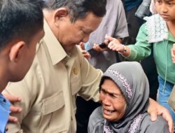 Presiden Prabowo Tinjau Pengungsi Bencana di Bener Meriah