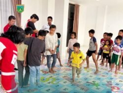 Pulihkan Psikologis Anak Pasca Bencana, PMI Gelar Trauma Healing di Rusunawa