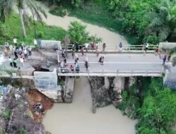 Perbaikan Jembatan Koto Laweh–Sungai Rumbai Dimulai Minggu Ini