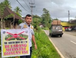 Jalan Simpang Empat–Talu Putus Total, Kendaraan Berat Dilarang Melintas