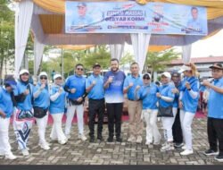 Wali Kota Padang Meriahkan Senam Massal KORMI, Barongsai Bikin Lapangan Apeksi Bergoyang