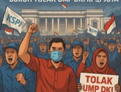 KSPI Geruduk Istana, Ribuan Buruh Tolak UMP DKI Rp5,73 Juta