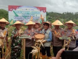 Kapolda Sumbar Lakukan  Panen Jagung Serentak Kuartal 1 Tahun 2026 Diwilayah Hukum Polres Solok Kota