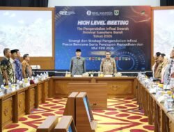 Wawako Pariaman Hadiri HLM TPID Sumbar, Bahas Strategi Pengendalian Inflasi Pasca Bencana