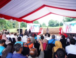 Diawali Pemukulan Tabuah Pembangunan Huntap