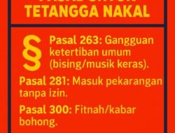 KUHP Baru Berlaku, Tetangga Nakal Bisa Terjerat Tanpa Aduan