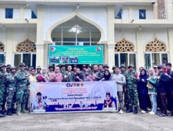 TNI & Pramuka Gelar Gerakan ASRI, Bakti Sosial Sambut Ramadhan