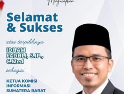 Musfi Yendra Mundur, Idham Fadhli Resmi Pimpin Komisi Informasi Sumbar