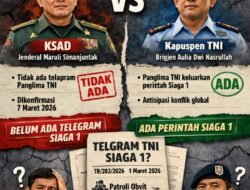 Kontradiksi Pernyataan Pejabat TNI Soal Status Siaga 1