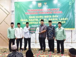 Pemko Pariaman Distribusikan Zakat BAZNAS Untuk 1.096 Petugas Keagamaan