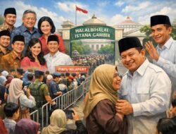 Halalbihalal Presiden Prabowo di Istana Gambir, Antrean Warga Mengular Hingga 60 Meter