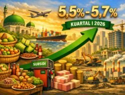 Ekonomi Indonesia Diproyeksikan Tumbuh 5,5–5,7 Persen di Kuartal I 2026