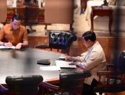 Presiden Prabowo Pimpin Ratas Virtual