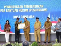 Wali Kota Pariaman Terima Penghargaan atas Dukungan Pembentukan Pos Bantuan Hukum