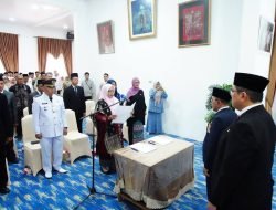 Bupati Eka Putra Kembali Lantik dan Ambil Sumpah 9 Pejabat Manejerial