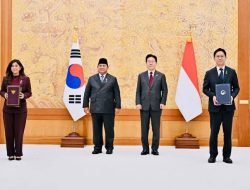 Prabowo Saksikan Pertukaran 10 MoU RI–Korea