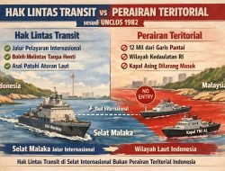 Kapal Perang AS Melintas di Selat Malaka, TNI AL Tegaskan Sesuai Hak Lintas Internasional