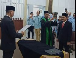 Sekda Solok Medison Lantik Direksi Perumda Tirta Solok Nan Indah