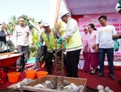 Kapolda Bersama Bupati Letakan Batu Pertama Pembangunan Asrama Yayasan Kemala Bhayangkari