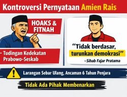 Gerakan Pemuda Marhaen & Pemerintah Tegaskan Pernyataan Amien Rais Soal Prabowo Hoaks, Ditolak Luas