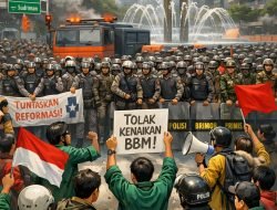 Polisi Blokade Aksi Mahasiswa di Bundaran HI, Ribuan Personel Dikerahkan