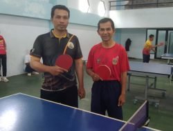 Muhamad Syukur Juara I Seleksi Cabang Tenis Meja Porwanas Dari Sumbar Dengan Perbedaan Tipis Sekali Sama Juara II dan III