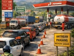 Antrean SPBU Padang Masih Panjang, Distribusi BBM Tersendat Akibat Kemacetan Jalur Utama