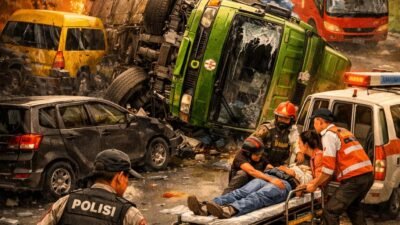 Tragedi Sibolangit: Truk Rem Blong Tewaskan Empat Orang