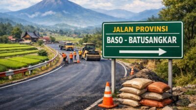 Jalan Baso–Batusangkar Mulai Direhabilitasi, Pemerintah Siasati Musim Hujan