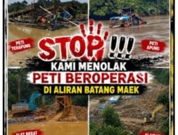 Penambang Emas Ilegal Jarah Sungai Batang Maek, Warga Warga Tolak Sebelum Terlambat