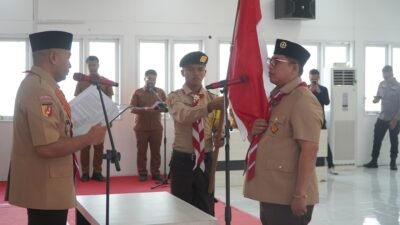 Hendri Arnis Pimpin Mabicab, 32 Pramuka Padang Panjang Berangkat ke Jamnas XII