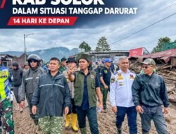 Bupati Solok Bersama Jajaran dan Forkopimda Tetapkan Status Tanggap Darurat Bencana Aro Suka Untuk 14 Hari Kedepan