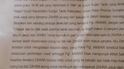 Mardawesti : Minta Dinas Pendidikan, Dinas Sosial P3A, Unit PPA Polres Tanah Datar & KPAI Turun Tangan Melindungi Anak