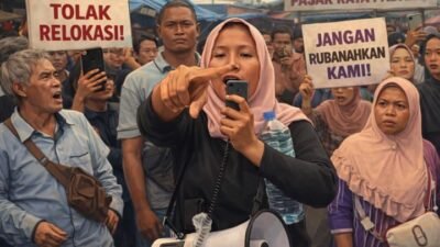 Pedagang Pasar Raya Melawan Relokasi, Wali Kota Fadly Amran Dikepung Gelombang Penolakan